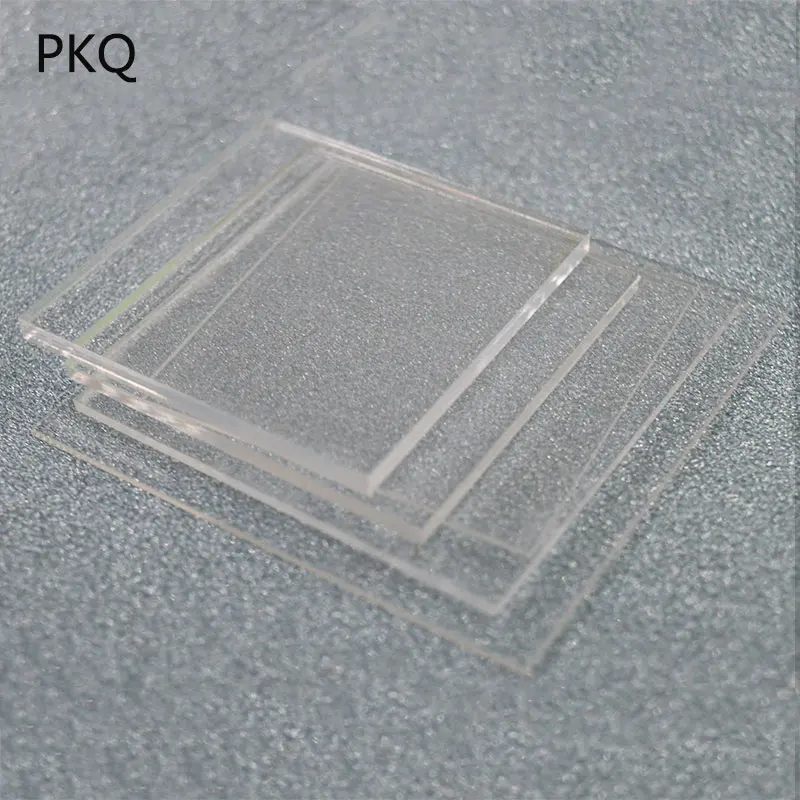 

10pcs/lot Small Square Acrylic sheet Transparent Plexiglass Plastic Sheet Organic Glass Polymethyl Methacrylate Thickness 3mm
