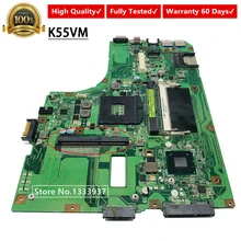 K55VM Материнская плата Asus K55VJ K55VM материнская плата для ноутбука REV 2,0 2,2 полностью протестирована