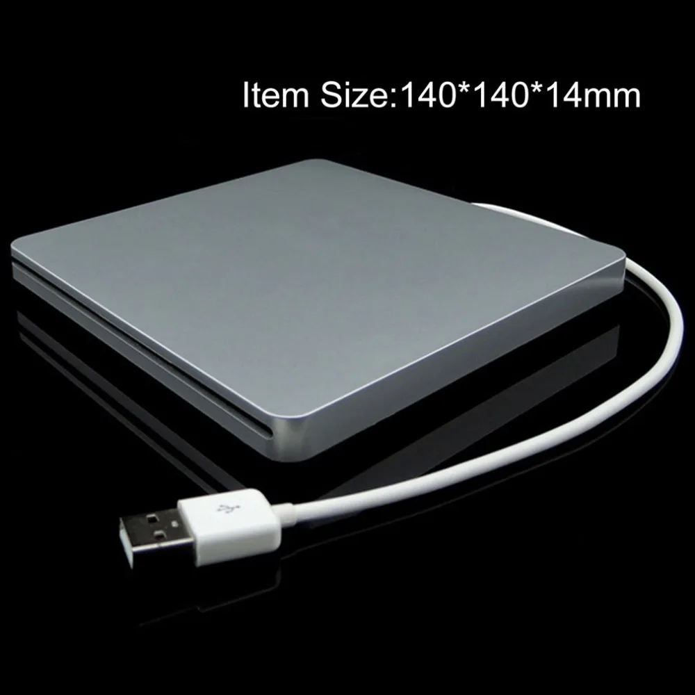 DVD-RW внешний DVD привод для ноутбука, USB 2,0, чехол с присоской, супер тонкий USB 2,0 слот, DVD портативный Привод blu ray