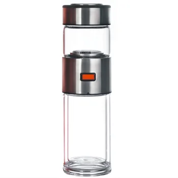 

Originality Tea Water Separation Flower Receptacle You Double-deck Articles Business Affairs Gift Cup Glass Cup