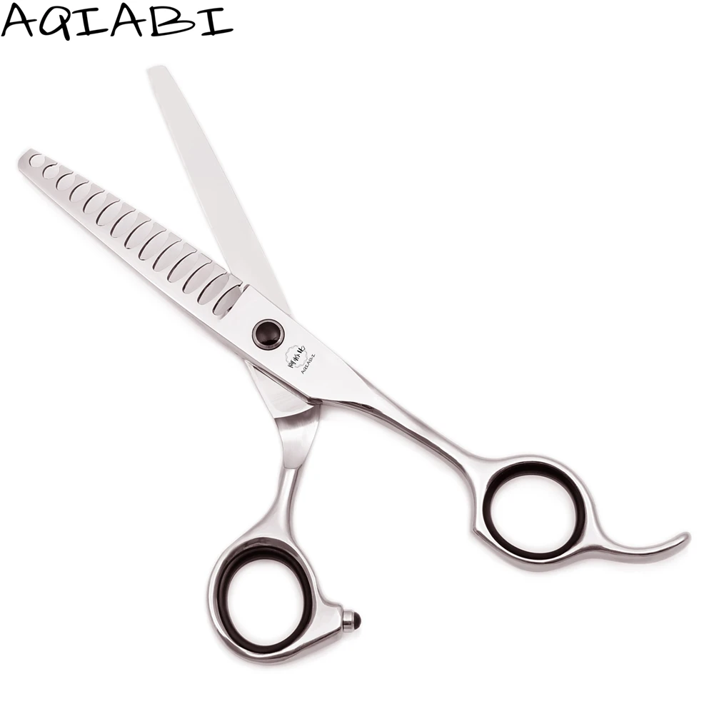 Парикмахерские ножницы 6 дюймов AQIABI JP стальные для филировки волос стрижки 14