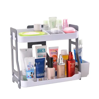 

Double-layer Combination Rack Separate Design Heightened Base Tightly Connected Creativity Storage Makeup Sundries Holder Racks