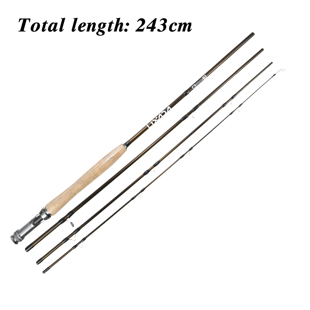 

Lixada Lightweight Portable Fishing Rod Reel Combo Kit Set Fishing Starter Package 4pcs Fly Fishing Rod Pole with Bonus Rod Case