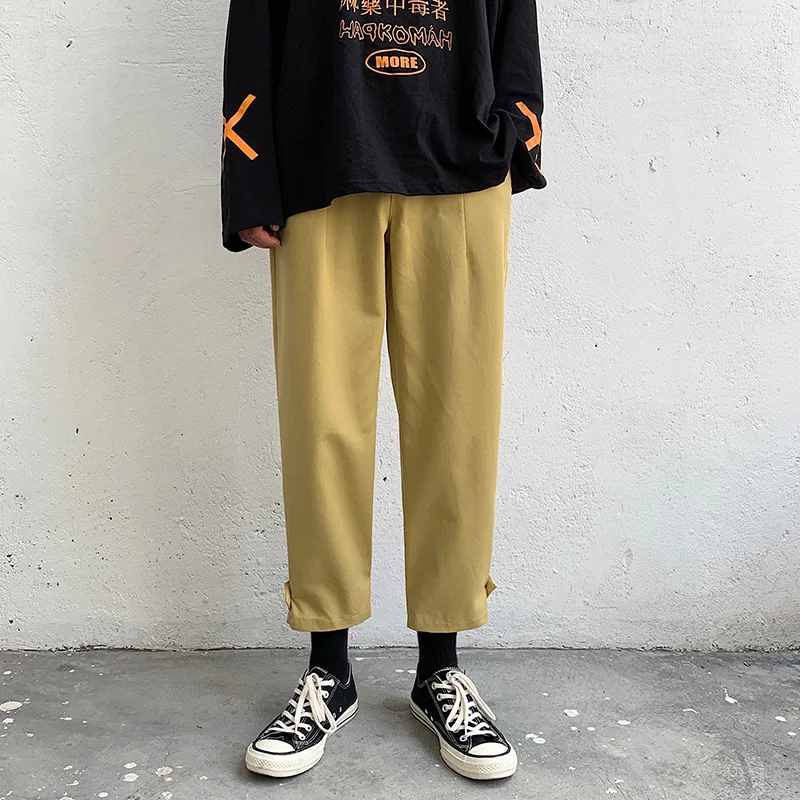 

2019 New Style Autumn And Winter Capri Pants Men's Pants Korean-style Trend Versatile Autumn Trousers Sports Casual Bib Overall