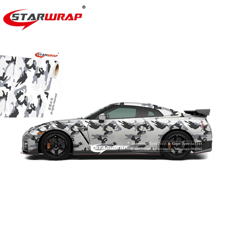 326 Starwrap Styling Stickers for car Vehicle body Waterproof PVC camouflage film Roof Sticker Camouflage Vinyl Film Vinyl Car Wrap - Название цвета: 326