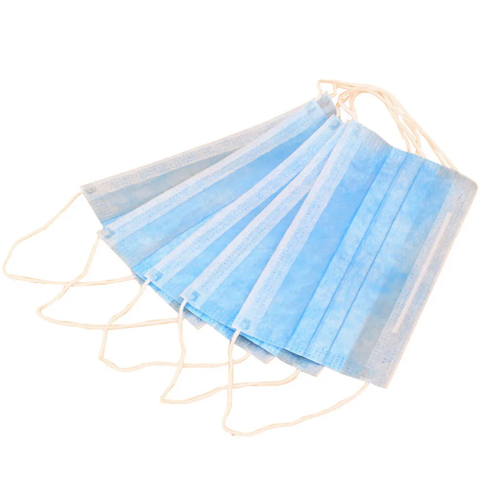 

50pcs Face Mouth Anti Virus Mask Disposable Protect 3 Layers Filter Dustproof Earloop Non Woven Mouth Masks 48 hours Shipping