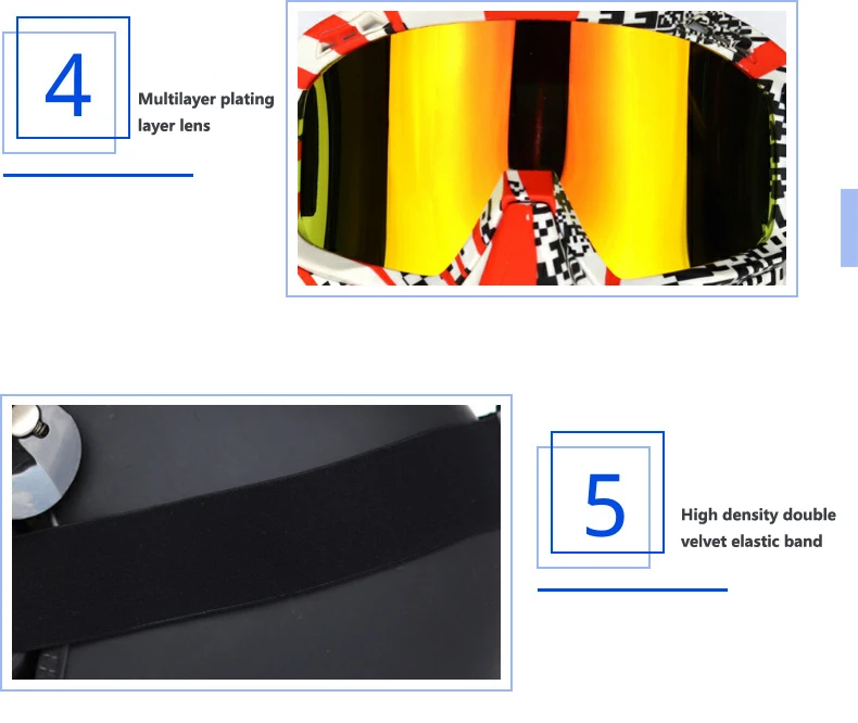 Cycling Glasses Motorcycle Helmet Goggles Glasses Removable Goggles Waterproof UV400 Eyewear for Off Road Moto Motorcross Goggle