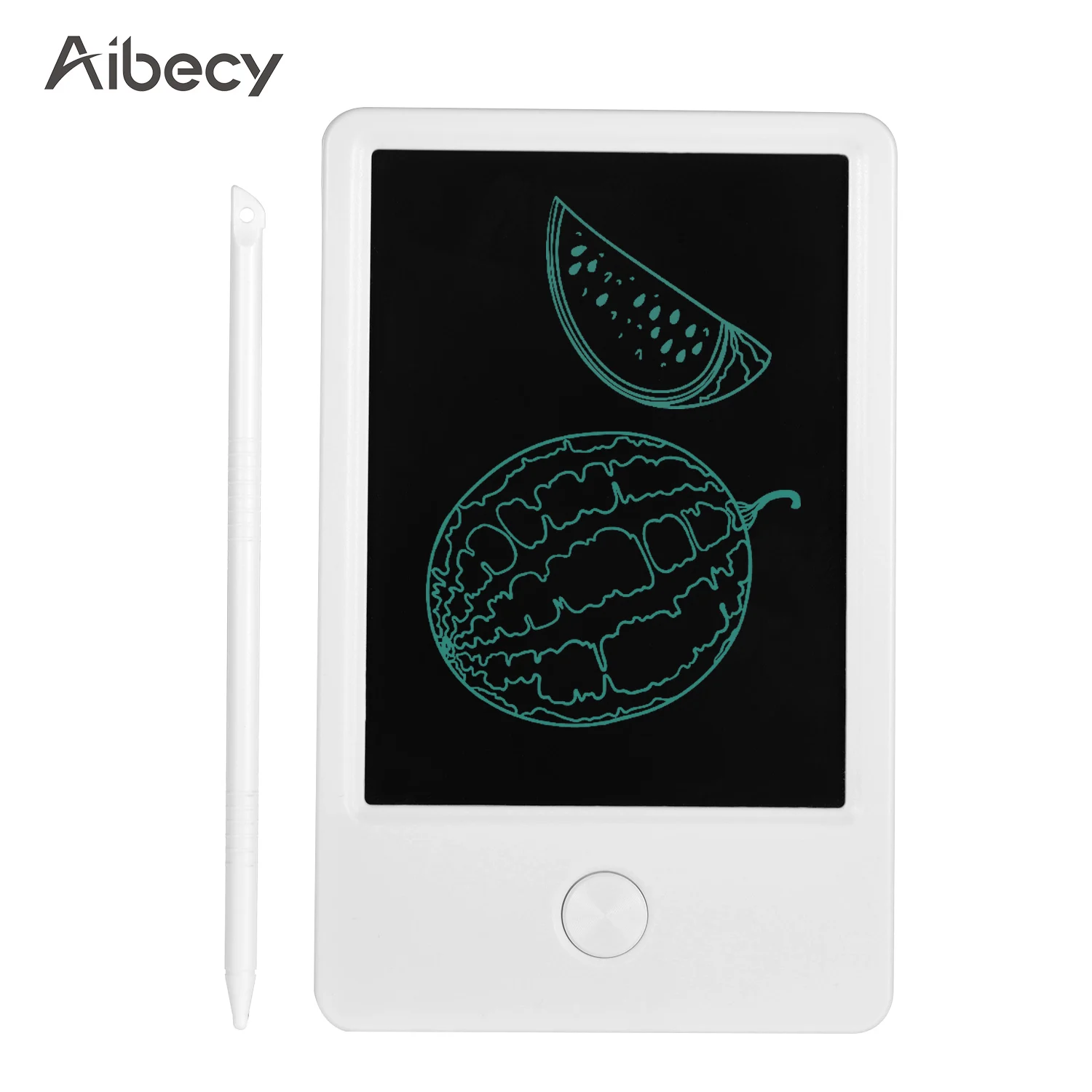 Aibecy Мини карманный 4,5 дюймовый ЖК-планшет для письма электронная графическая доска для рисования блокнот для рукописного ввода со стилусом и кнопкой стирания