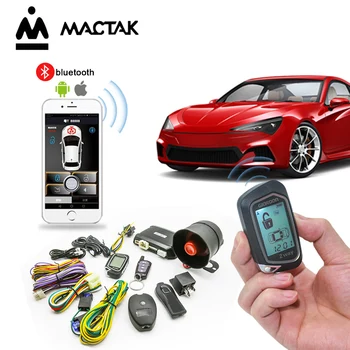 

100M Car Alarm System With Remote Engine Start Starter Tilt Sensor Colorful LCD Display Programmable Shock Warning 2 Way