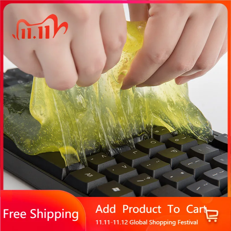 Soft Dust Cleaning Glue Reusable Super Clean mud Slimy Gel for home Phone Car Pc Laptop Keyboard Sticky Wiper Dust Dirt Wipe