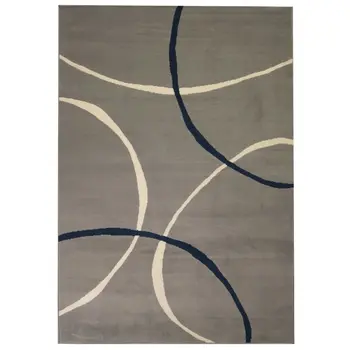 

Vidaxl teppich modern Kreise 80x150 cm Grau