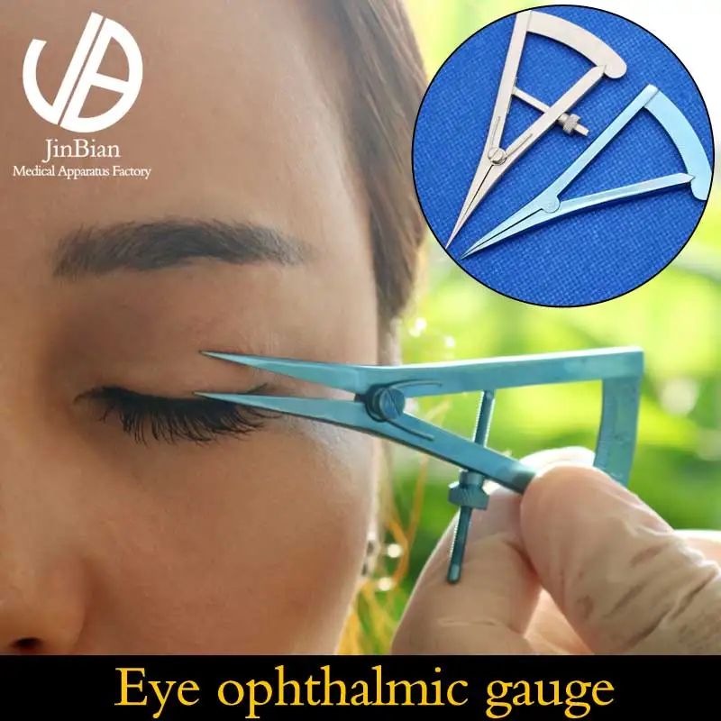 

Eye ophthalmic gauge stainless steel 8.5cm ophthalmic instruments Double eyelid tool titanium alloy