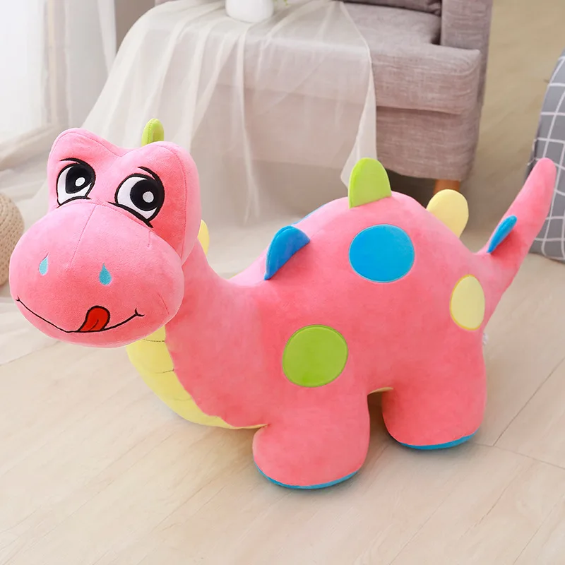 Pink Милый плюшевый динозавр, игрушка кукла диван динозавр мягкая игрушка Дети Huggable животные игрушка в виде динозавра подарок на день рождения розовый/зеленый/синий - Цвет: Pink
