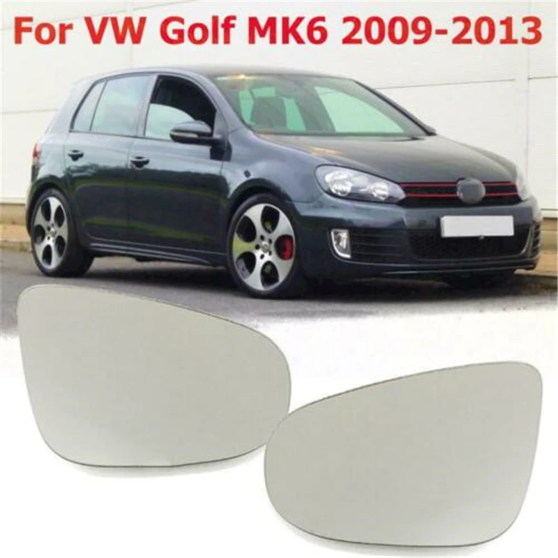 Зеркало заднего вида с подогревом LF &amp RH стеклянный объектив для Volkswagen VW GOLF MK6