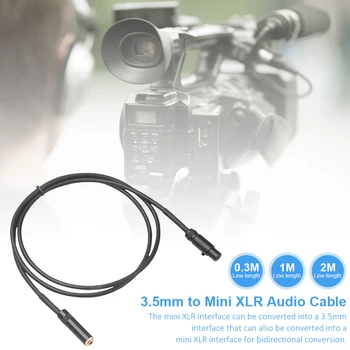 

3.5 Female To Mini XLR Female Audio Cable XLR Male 3.5mm Female Audio Line Cord For Professional SLR Camera Wireless Microphones