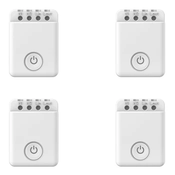 

JABS 4Pcs MCB1 Smart Home Switch WiFi APP 2.4GHz Wireless Remote Control 2500W