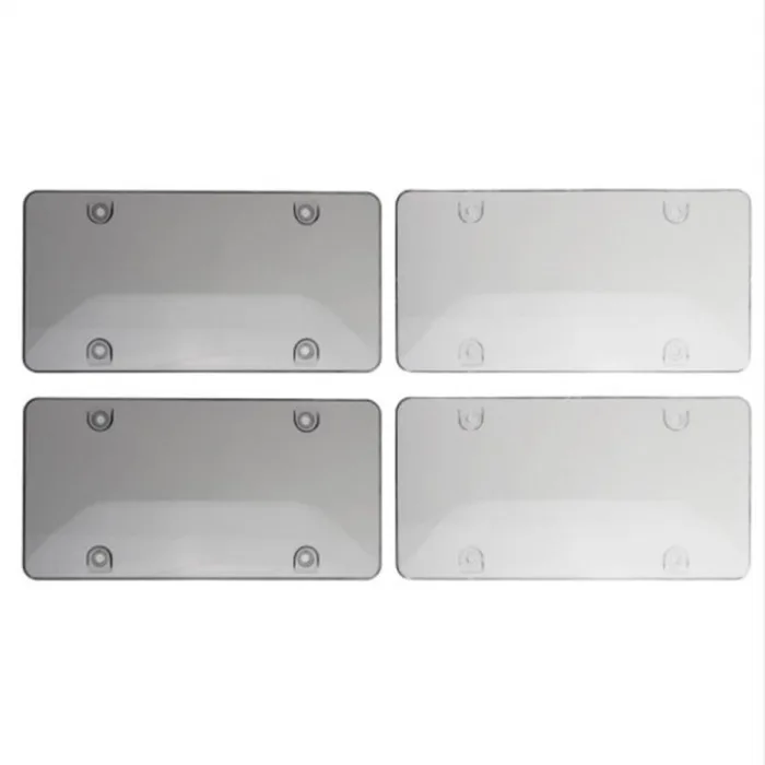 dropshipping 1 Pair Flat License Plate Cover Heavy Duty Shields License Plate Protecting Cover OE88