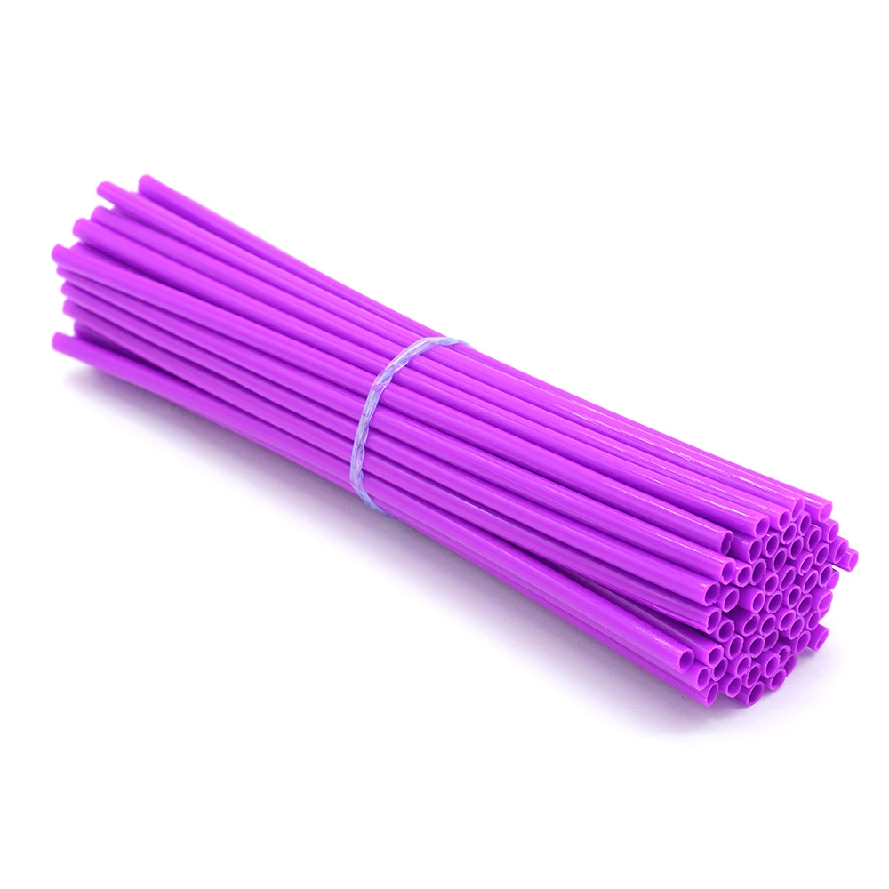 72pcs Purple 72 шт. Универсальный moto Байк эндуро Off Road обода колеса говорил скины обложки для KTM SX EXC EXCF EXC F 125 250 450 500 moto крест - Цвет: 72pcs Purple
