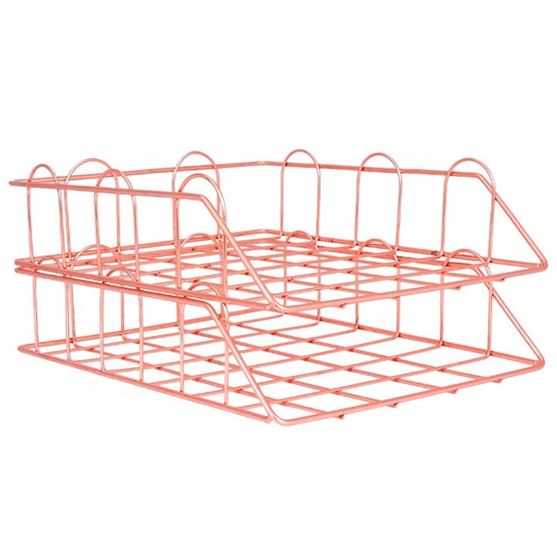 1 Набор из 2 х канцелярские принадлежности металлические штабелируемые файл