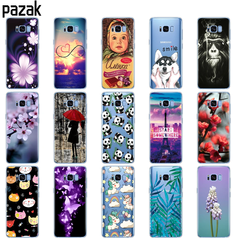 Custodia In Silicone Per Samsung Galaxy S8/S8 Plus Custodia Cover Per Samsung S8/S8 Plus Custodia Per Telefono Pop Pittura 360 Coque Protettivo Comple