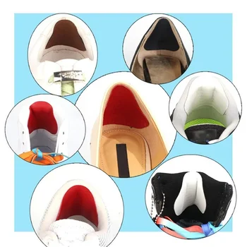 4pcs Invisible Heel Stickers Sport Running Shoe Insoles Heel Liner Grips Protector Patch Adjust Size Protect Heel Foot Care Tool 3