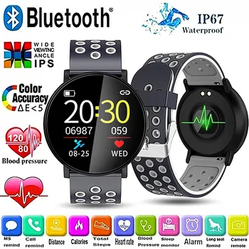 

Sport Smart Watch Men Waterproof Blood Pressure Smart Watches Women Heart Rate Monitor Bluetooth Smartwatch For Android IOS