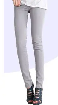

Ligentleman Jeans Women Cotton Pencil Leggings Skinny Jeans Mid Waist Woman Slim Fit Woman Full Length