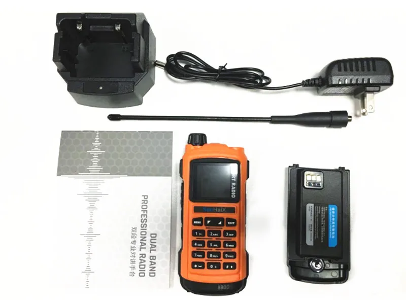 Senhaix shx8800 walkie talkie amateur dual band dual guard waterproof high power LED strong light handset