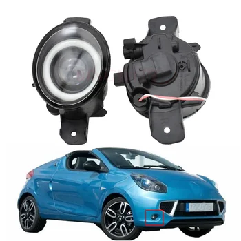 

2x LED Fog Light Angel Eye Daytime Running Light DRL H11 12V For Renault Wind E4MF E4MB E4MC E4MA 2010 2011 2012 2103 2014 2015