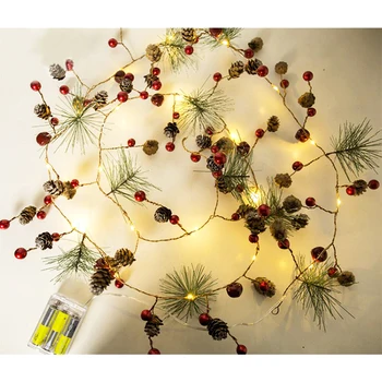 

20LED Pine Cone Copper Fairy Light Christmas LED String Light Decorative String Light For Party Christmas Wedding Decoration