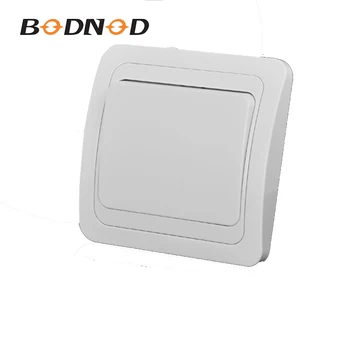 

1Gang 2 Way Push Button Switch Panel Wall Interruptor White 10A 250V PC Frame Panel Light Switch On/Off Wall Switch Controller