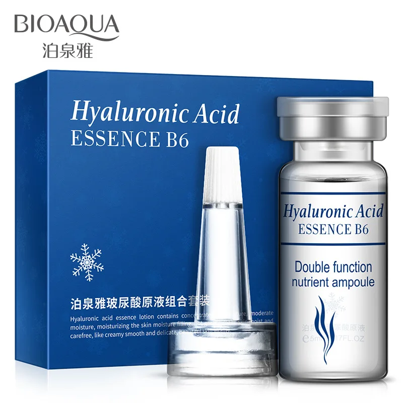 Precio bajo BIOAQUA cristalina del 10 unids/set ácido hialurónico suero hidratante vitaminas E Facial hidratante Anti arrugas Envejecimiento de colágeno día gBQLxqKlAGN