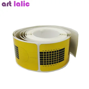 

Artlalic 50pcs/pack Professional Nail Form Tips Nail Art Guide Form Acrylic Tip Gel Extension Sticker Nail Polish Curl Form