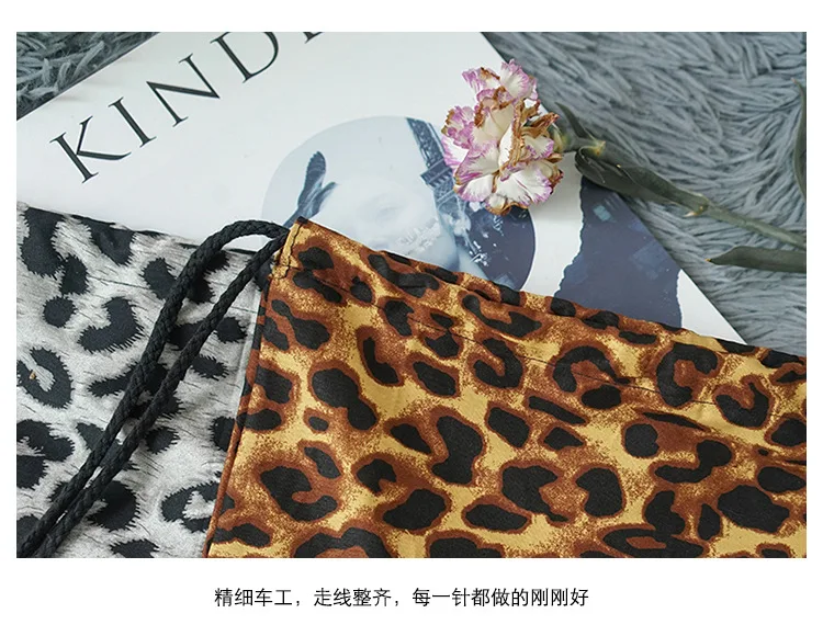 BB01 Южная Корея INS Harajuku стиль ретро Leopord шаблон рюкзак женская тканевая сумка крутой Универсальный шнурок Backpac
