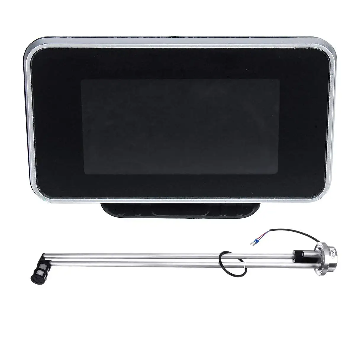 

Hot Sale 9.5x6.3x3.2cm DC 12V 2in1 LCD Car Digital Gauge Voltage Pressure Fuel Meter With Fuel Sensor 400L