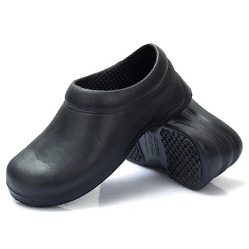 非スリップシェフの靴ホテルキッチンスリッパカジュアルフラット作業靴ユニセックス通気性にくいキッチンクック作業靴