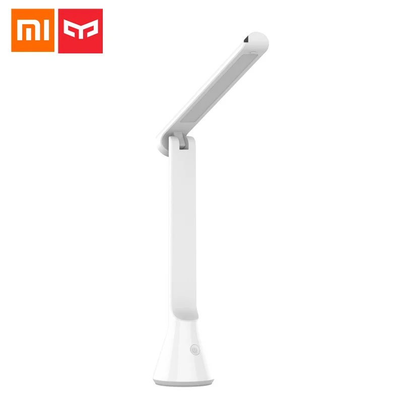 Mi jia Yeelight светодиодный настольный светильник складной USB Перезаряжаемый с затемнением свет для чтения 120 градусов яркость регулируемая настольная лампа