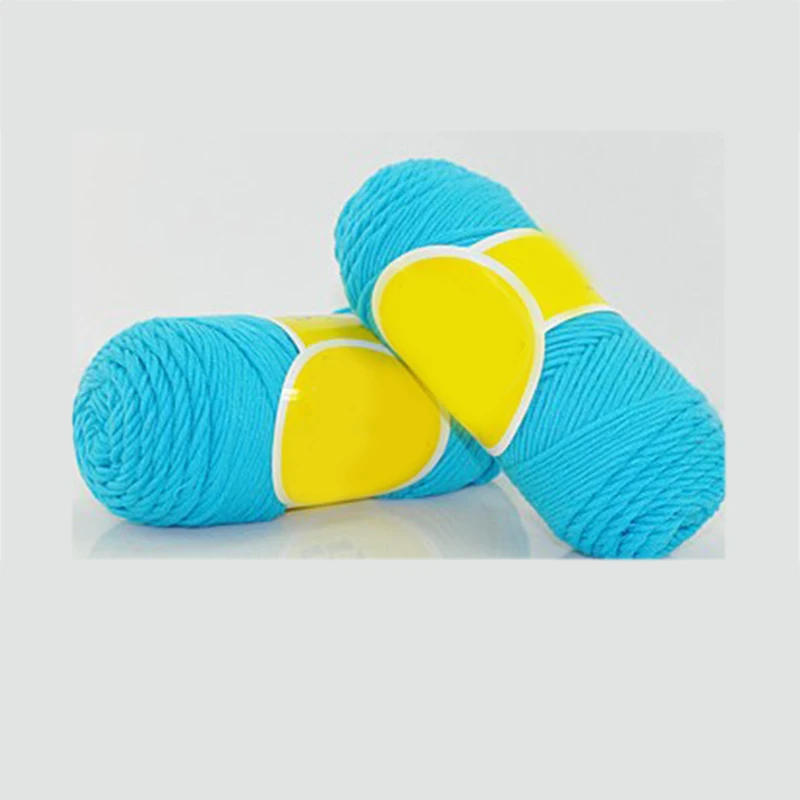 50 г/мяч красочные толстые хлопчатобумажные пряжа для вязания младенца вязания работы шерсть пряжа для ручного вязания нить шерсть пряжа - Цвет: 7