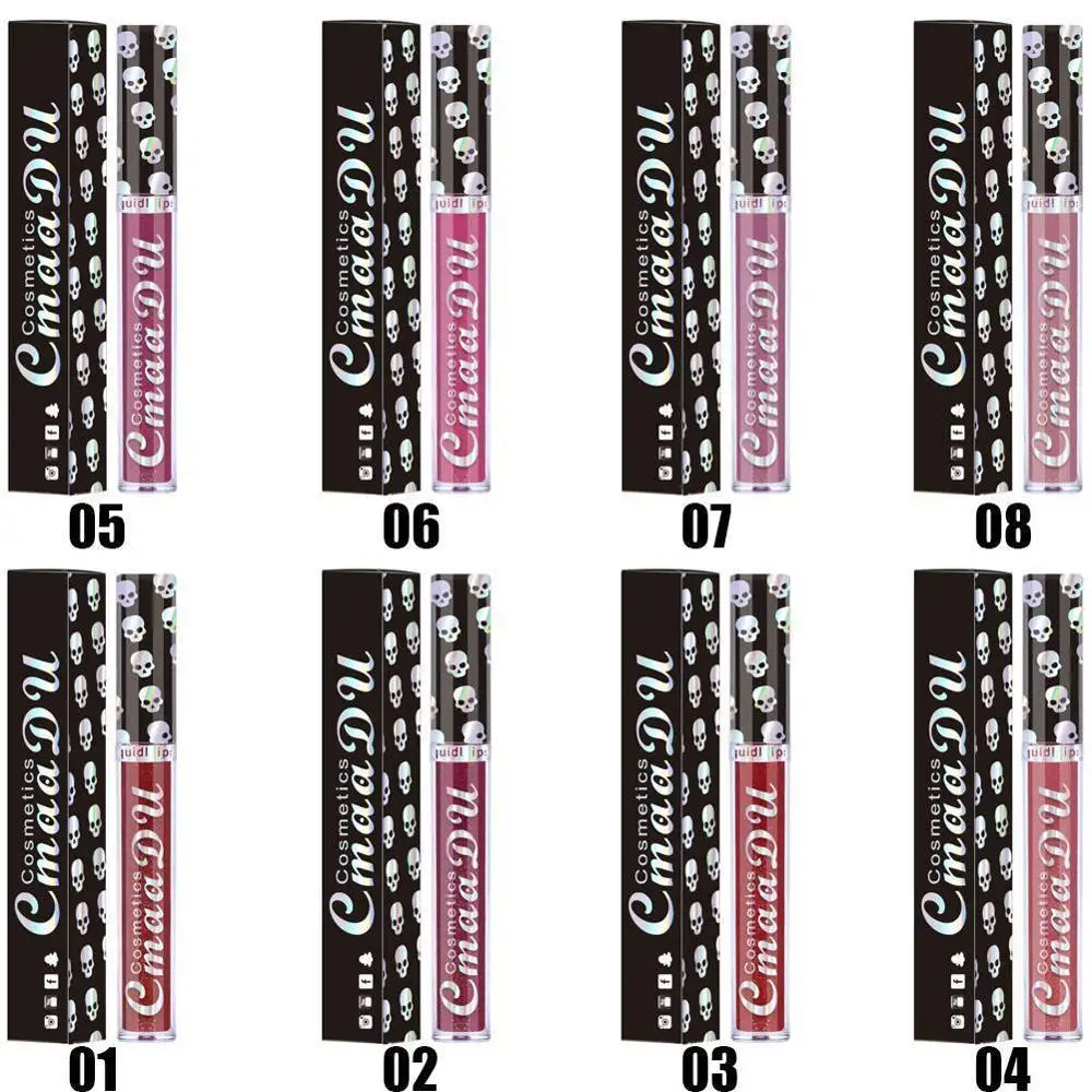 CmaaDu New 8 Colors Nude Lipstick Matte Velvet Lustrous Waterproof Lip Gloss Shiny Lip Gloss Lip Balm Sexy Red Colors Wholesale CmaaDu New 8 Colors Nude Lipstick Matte Velvet Lustrous Waterproof Lip Gloss Shiny Lip Gloss Lip Balm Sexy Red Colors Wholesale