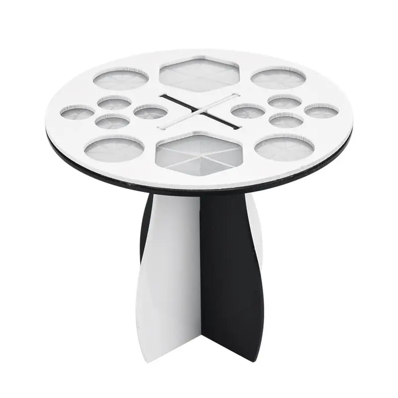 14 Square Hole Makeup Brush Holder Collapsible Tower Tree Rack Nail Art Brushes Desplay Holders Drying Stand Storage Makeup Tool - Цвет: 01