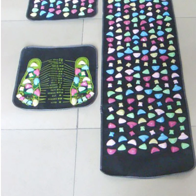 Massage Pad Pain Walk Stone Reflexology Mat Foot Relieve Mat Hiking Running Fitness Relax Portable Feet Care Massager Cushion