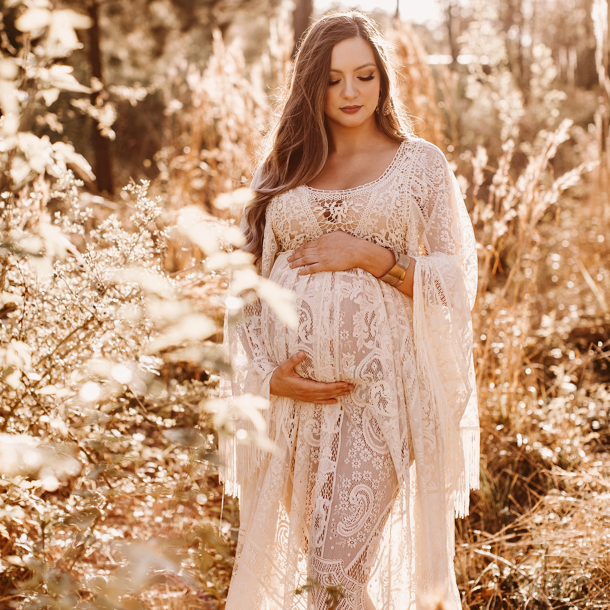 Boho maternity Gown Dresses Images 2022