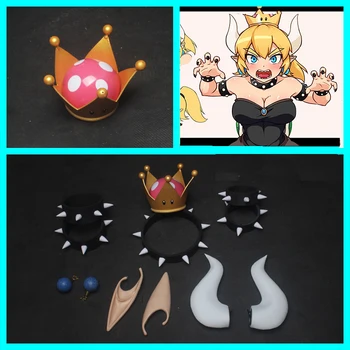 

Anime Super Mario Cosplay Props Princess Bowsette Accessories Cosplay Prop Halloween Party Kuppa Koopa Cosplay Prop Equipment