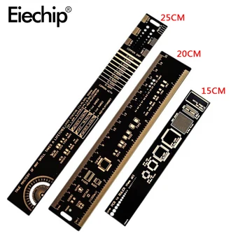 

15cm 20cm 25cm PCB Ruler Multifunctional Measuring Tool Resistor Capacitor Chip SMD Diode Transistor Package Diy Electronic Kit