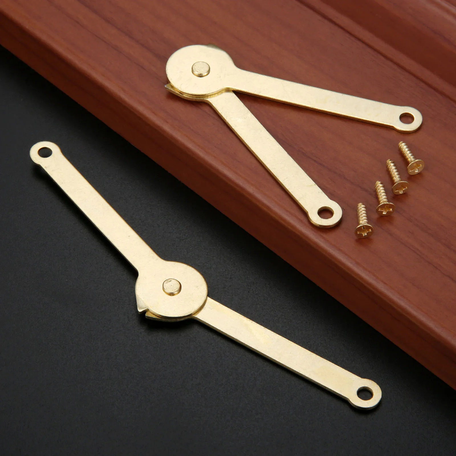 2 Pezzi Scatola Di Legno Vintage Supporto Cerniere Scatola Display Mobili Porta Dell'Armadio Cucina Armadio Cerniere Coperchio Rimane Con Viti
