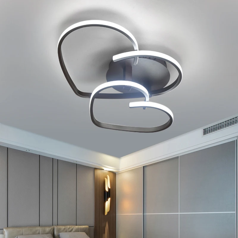 Современный потолочный свет, потолочное освещение для гостиной, светодиодная лампа для спальни, цветные светодиодные осветительные приборы, светодиодный ламповый светильник decora