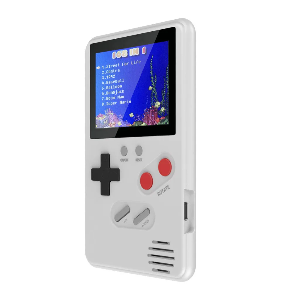 Retro Classic Game Console Handheld Portable 2.4 Inch Ultrathin With 168 Games