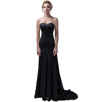 

Tube Top Seduction Wrapped Slim Long Dress Mopping Fishtail Skirt Evening Dress Photography Stage Wear Nightclub Party Dress