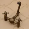 Brass Tudor Wall-Mount Bathroom Faucet 6