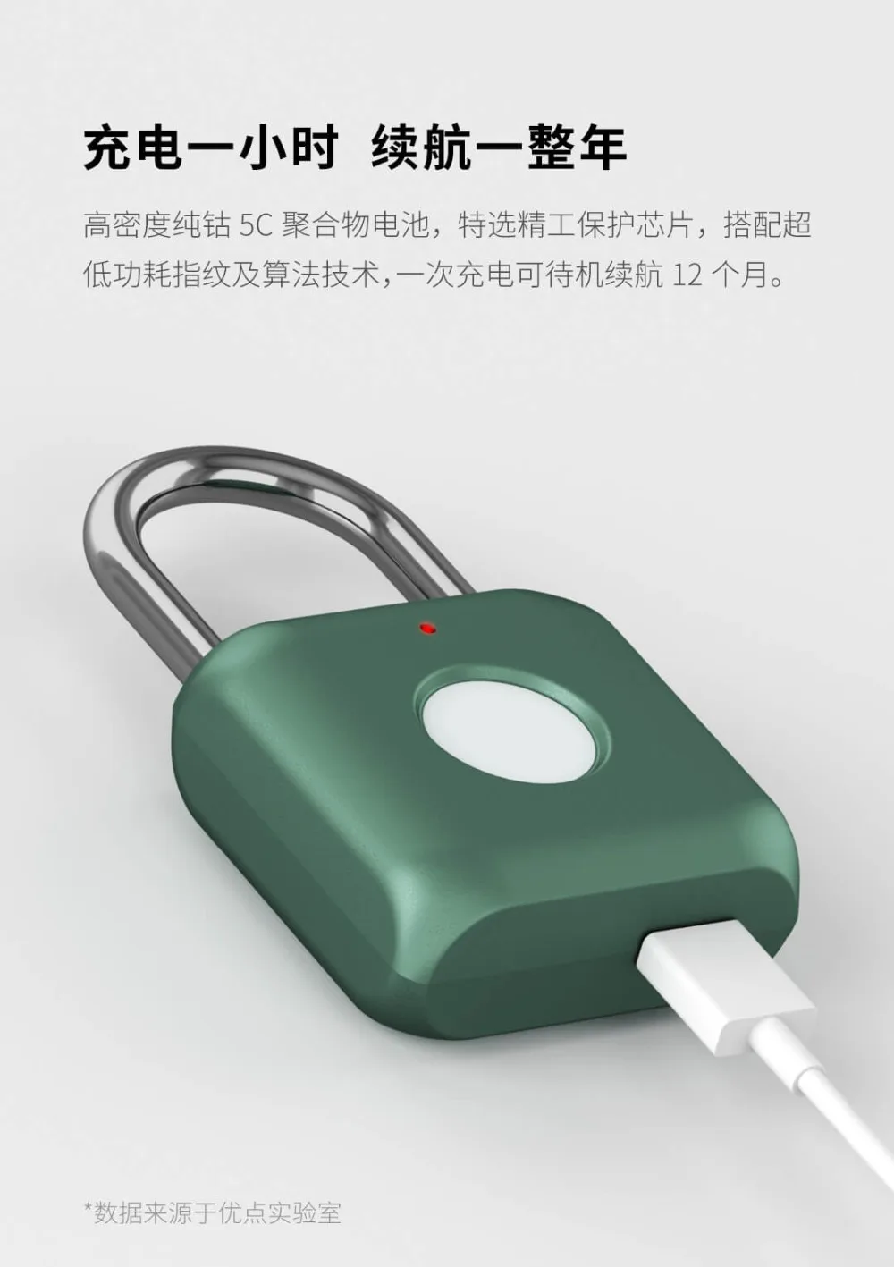 Xiaomi USB Перезаряжаемый умный Keyless электронный замок с отпечатком пальца домашняя Противоугонная защита замок двери багажный замок для чемодана
